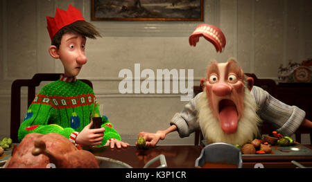 ARTHUR WEIHNACHTEN [BR/US 2011] JAMES MCAVOY stimmen Arthur, Bill Nighy stimmen Grandsanta Datum: 2011 Stockfoto