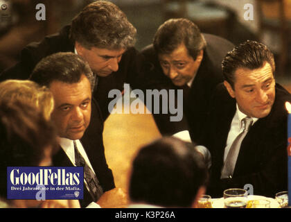 GOODFELLAS [USA 1993] Paul Sorvino [Links], ROBERT DE NIRO [Rechts] Datum: 1993 Stockfoto