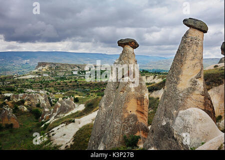 Kappadokien Landschaft mit Feenkamine Stockfoto