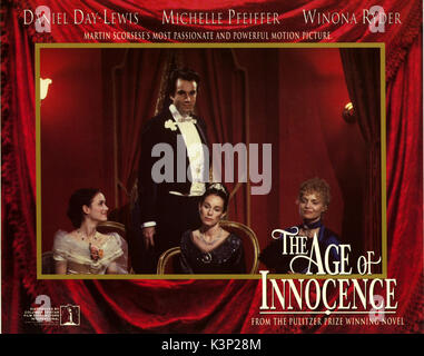 Die Zeit der Unschuld [USA 1993] Winona Ryder, DANIEL DAY - Lewis, Geraldine Chaplin, Michelle Pfeiffer Datum: 1993 Stockfoto