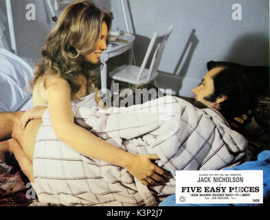 Fünf Easy Pieces [USA 1970] SUSAN ANSPACH, Jack Nicholson Datum: 1970 Stockfoto