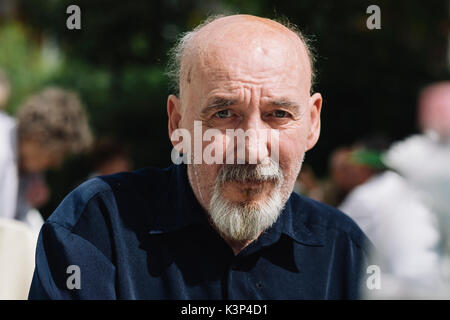 Authentische älterer Mann Stockfoto