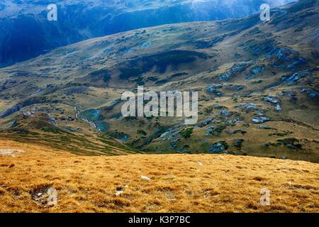 Herbst im sharr Gebirge/Malet e Sharrit zwischen Mazedonien und dem Kosovo Stockfoto