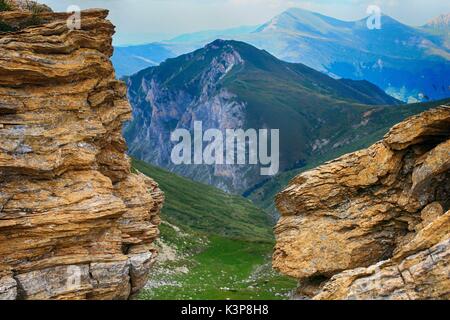 Herbst im sharr Gebirge/Malet e Sharrit zwischen Mazedonien und dem Kosovo Stockfoto