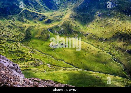 Herbst im sharr Gebirge/Malet e Sharrit zwischen Mazedonien und dem Kosovo Stockfoto