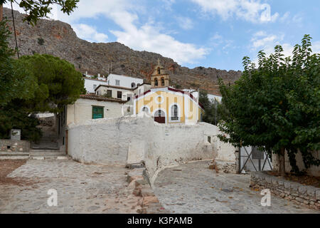 Kirche Agios Dimitrios in Hydra Stockfoto