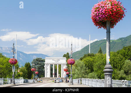 Das Siegesdenkmal (Monumento alla Vittoria), Bozen, von Marcello Piacentini für Mussolini, 1928. Stockfoto