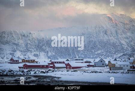 Eggum, Lofoten Inseln, Norwegen Stockfoto