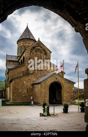 Svetitskhoveli Kathedrale in Mtskheta, Georgien, Caucaus, Eurasien. Stockfoto