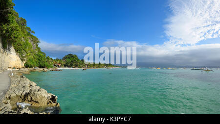 Strand Landschaft in Boracay Island, Philippinen. Stockfoto