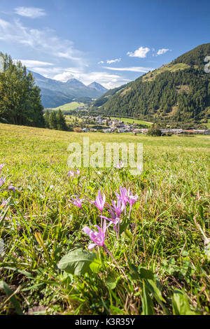 Dorf Santa Maria Umbrail-pass Pass Mustair Tal Kanton Graubünden Schweiz Europa Stockfoto