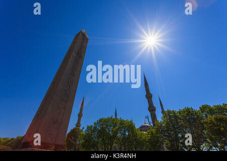 Die Blaue Moschee, oder Sultan Ahmet Cami, in Istanbul, Türkei, Europa Stockfoto