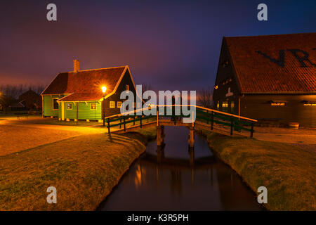 Europa, Nederlands, Liebe in Zaanse Schans, Zaanstad. Stockfoto