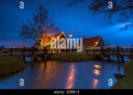 Zaanse Schans, Provinz von Zaanstad, Nederlands. Stockfoto