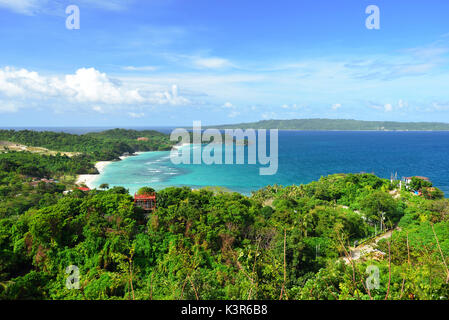 Boracay Landschaft Blick von luho Berg Stockfoto