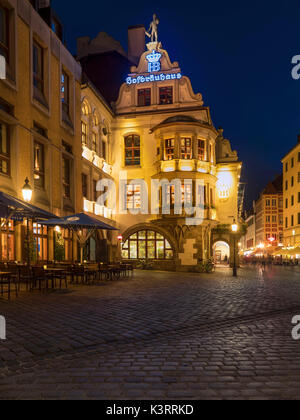 Hofbräuhaus, berühmte Bier Halle in München, Bayern, Deutschland, Europa Stockfoto