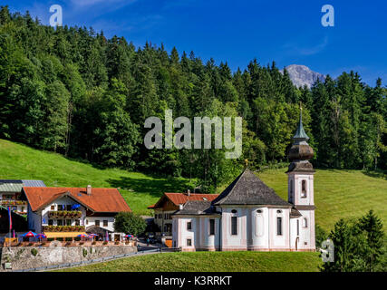 Wallfahrtskirche Maria Gern bei Berchtesgaden, Bayern, Deutschland, Europa Stockfoto