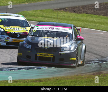 Dave Newsham, Chevrolet Cruze, Dunlop MSA British Touring Car Championship, BTCC Meisterschaft, BTCC Rockingham Rockingham Motorsport Speedway, Sonntag Stockfoto