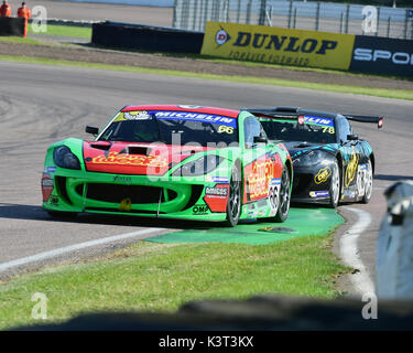 Jack Xentek Minshaw, Motorsport, Ginetta G55, Michelin Ginetta GT4 SuperCup, BTCC Rockingham Rockingham Motorsport Speedway, Sonntag, den 27. August, 20. Stockfoto