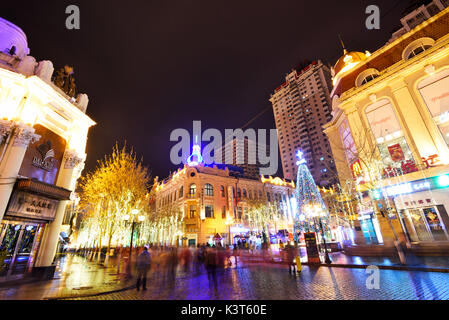 Harbin zentralen Straße tagsüber, China Stockfoto