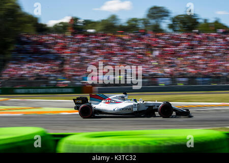 Monza, Italien. 03 Sep, 2017. Großbritannien und Irland RECHTE NUR Felipe Massa (BH, Williams) während des F1 Grand Prix von Italien Autodromo Nazionale Monza am 3. September 2017 in Monza, Italien. (Foto von HZ/Pixathlon/phcimages.com) Credit: Daniel Chesterton/Alamy leben Nachrichten Stockfoto