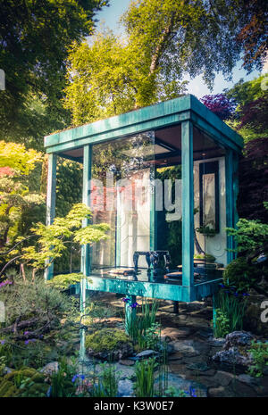 Die gosho No Niwa Handwerker Garten auf der Chelsea Flower Show 2017, London. Stockfoto