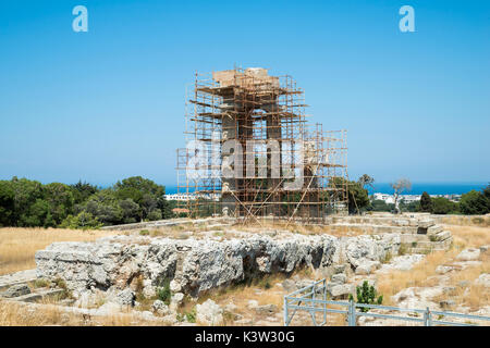 Apollo Tempel auf der Akropolis von Rhodos, Rhodos, Griechenland, Europa Stockfoto