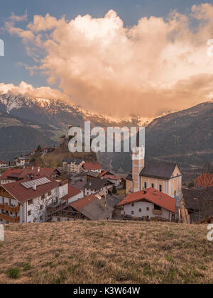 Wasserwanderweg Ladis Landeck Bezirk, Tiroler Oberland, Tirol - Tirol, Österreich, Europa Stockfoto