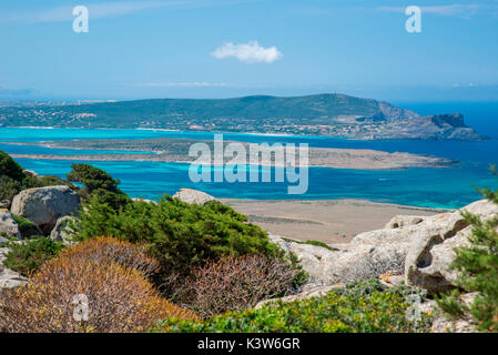 Von Castellaccio, Insel Asinara, Porto Torres, Provinz Sassari, Sardinien, Italien, Europa. Stockfoto