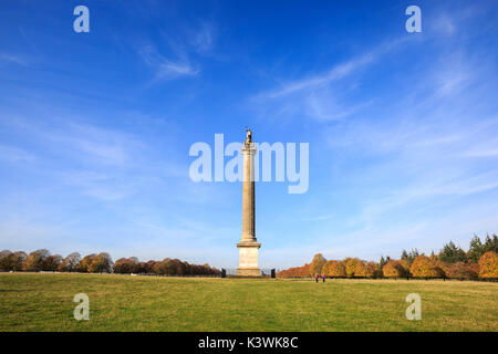 Die Siegessäule aus dem 18. Jahrhundert auf dem Gelände des Blenheim Palace, Oxfordshire, England Stockfoto