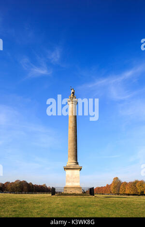 Die Siegessäule aus dem 18. Jahrhundert auf dem Gelände des Blenheim Palace, Oxfordshire, England Stockfoto