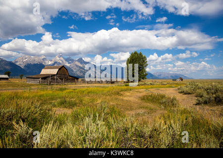 Molton Scheune auf Mormon Reihe Grand Teton National Park Wyoming Stockfoto