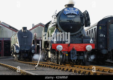 Union von Südafrika und Flying Scotsman Stockfoto