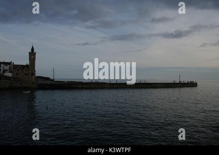 Der Hafen, Hafendamm, Cornwall Stockfoto