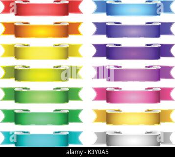 Vektor-Bänder-set Stock Vektor