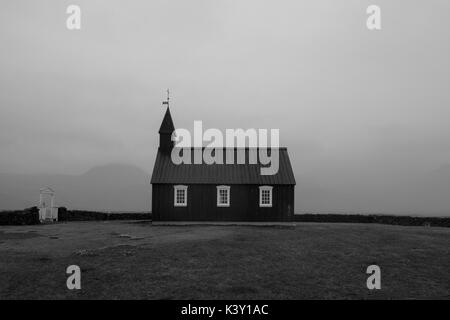 Die Búðakirkja schwarze Kirche in Halbinsel Snaefellsnes, Island Stockfoto