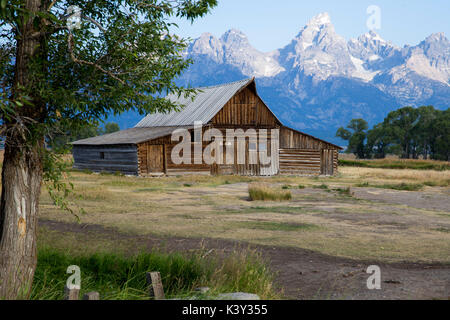 Molton Scheune auf Mormon Reihe Grand Teton National Park Wyoming Stockfoto