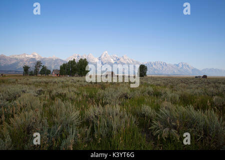 Molton Scheune auf Mormon Reihe Grand Teton National Park Wyoming Stockfoto