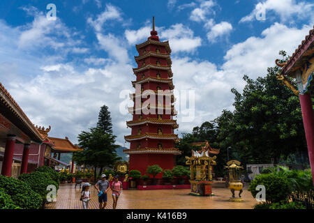 10000 Buddhas Tempel Kloster in Hongkong Stockfoto