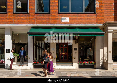 Maurice Sedwell Bespoke Tailors, Savile Row, London, UK Stockfoto