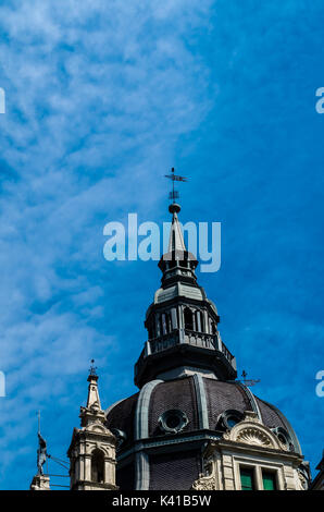 Low-Winkel auf die Altstadt (1893) Renaissance Rathaus am Hauptplatz von Graz, Österreich Stockfoto