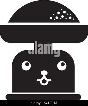 Cartoon Waage Mehl Charakter Kawaii Stock Vektor