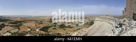 Die Überreste der Sora Schloss in der Region Aragonien in Spanien Stockfoto