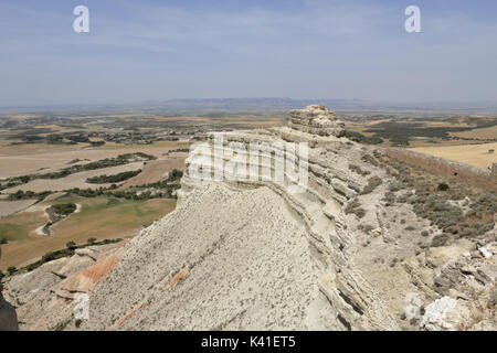 Die Überreste der Sora Schloss in der Region Aragonien in Spanien Stockfoto