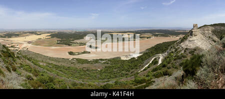 Die Überreste der Sora Schloss in der Region Aragonien in Spanien Stockfoto