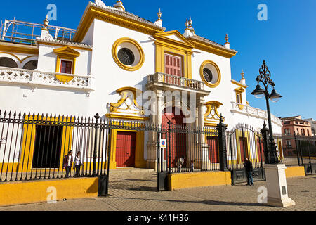 Der stierkampfarena in Sevilla, Spanien Stockfoto