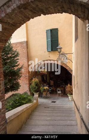 Die historische Altstadt von Montepulciano, Val d'Orcia Toskana Italien Europa EU Stockfoto