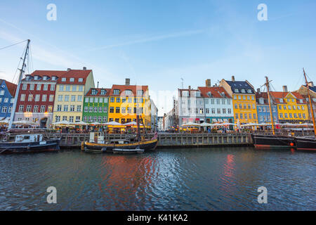 Das alte Haus von Nyhavn in Kopenhagen, Dänemark. Stockfoto