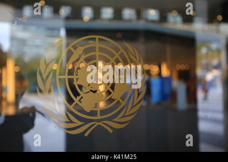 Hauptsitz der Vereinten Nationen in New York Stockfoto