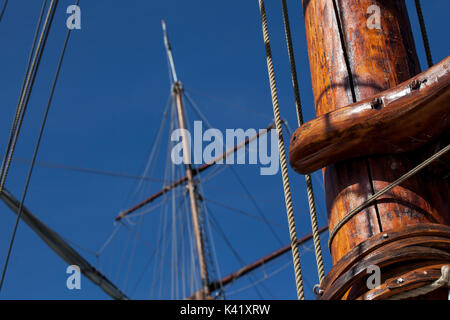 Alte Segelschiff - Detail Stockfoto